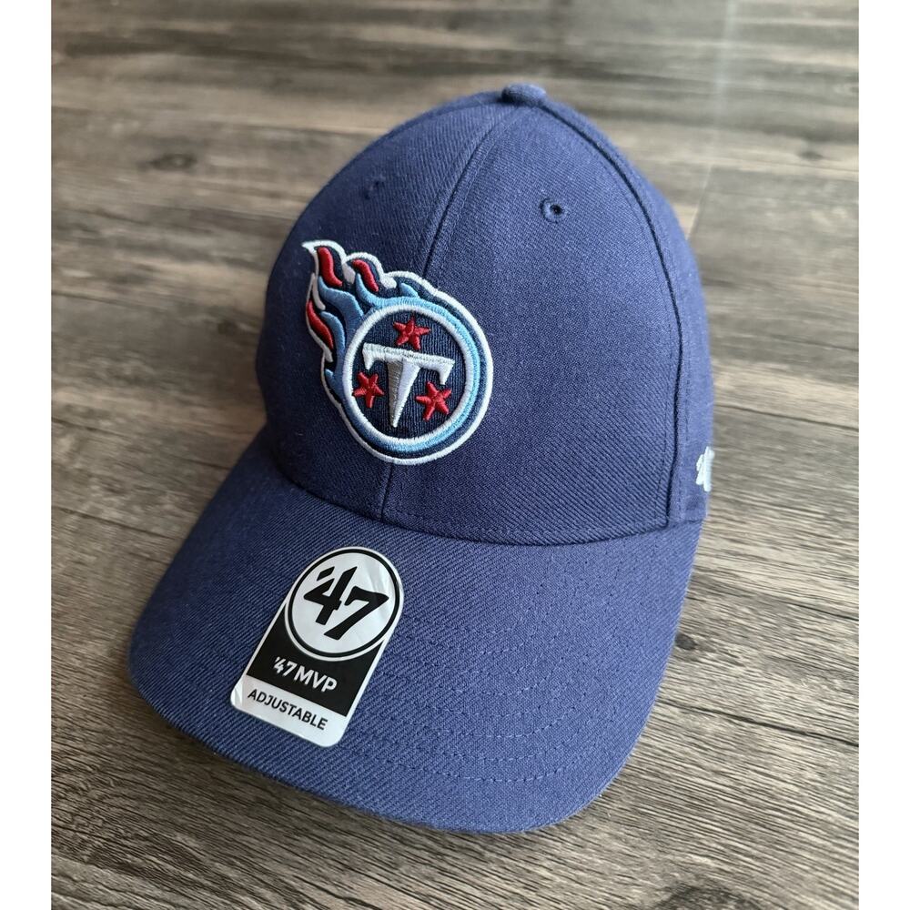 Tennessee Titans '47 Brand MVP Navy Adjustable Unisex Hat NFL Team Hat Brand New